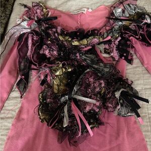 Pink Artistic hand made by me! Long Sleeve dress